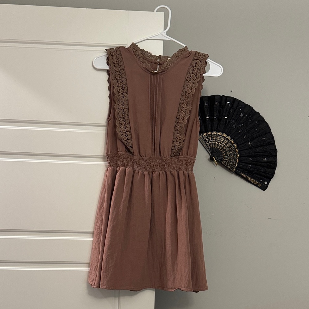 Elegant Brown Kids Dress